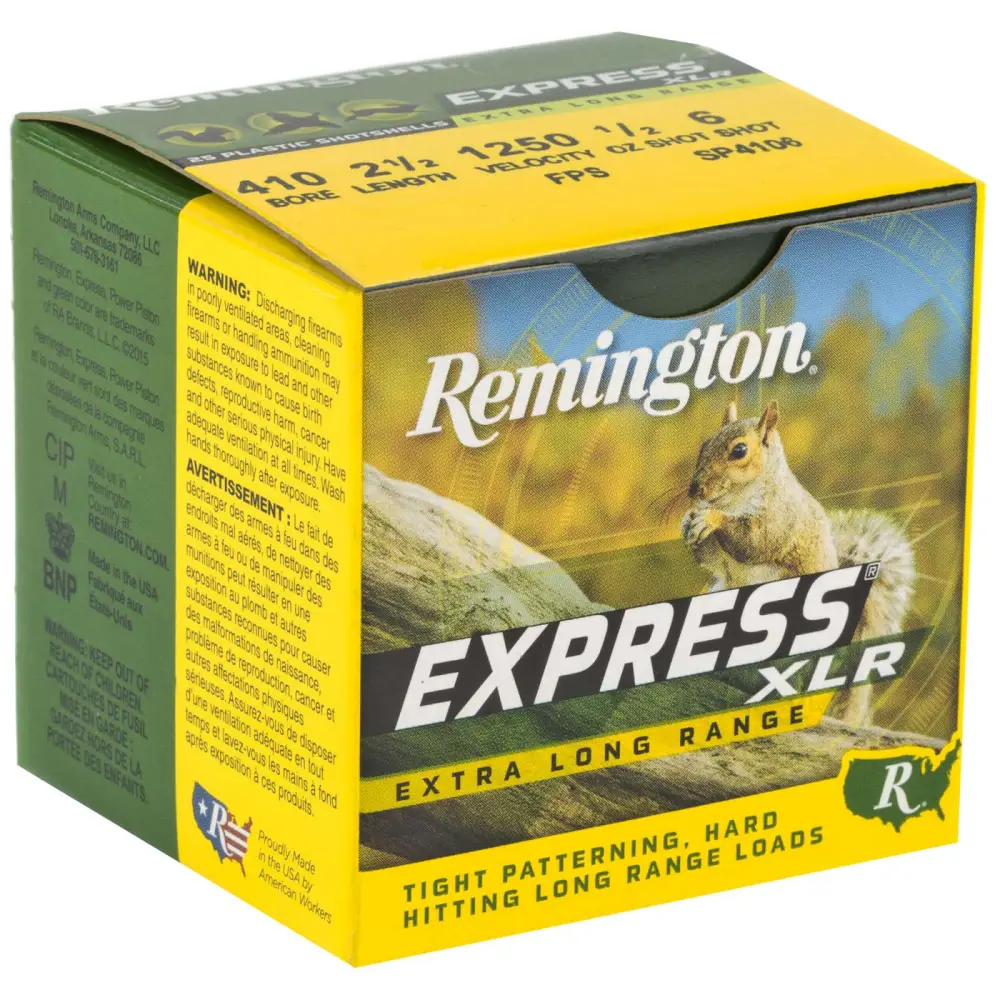 Remington Express Xlr 410GA 2-1/2IN 1/2OZ 6 Shot 25RD