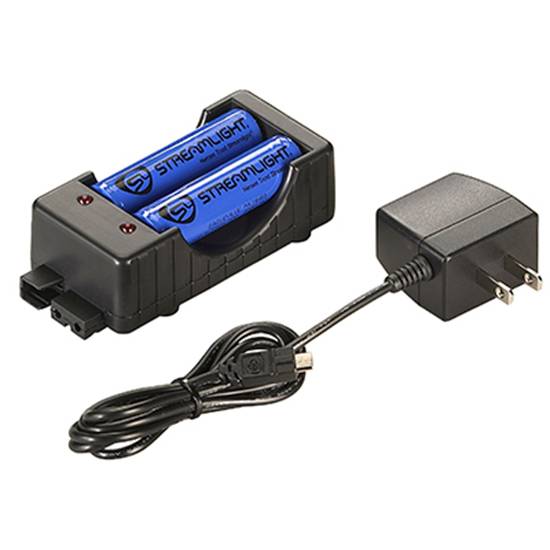 Streamlight 18650 Charger Kit With Cradle and Batteries