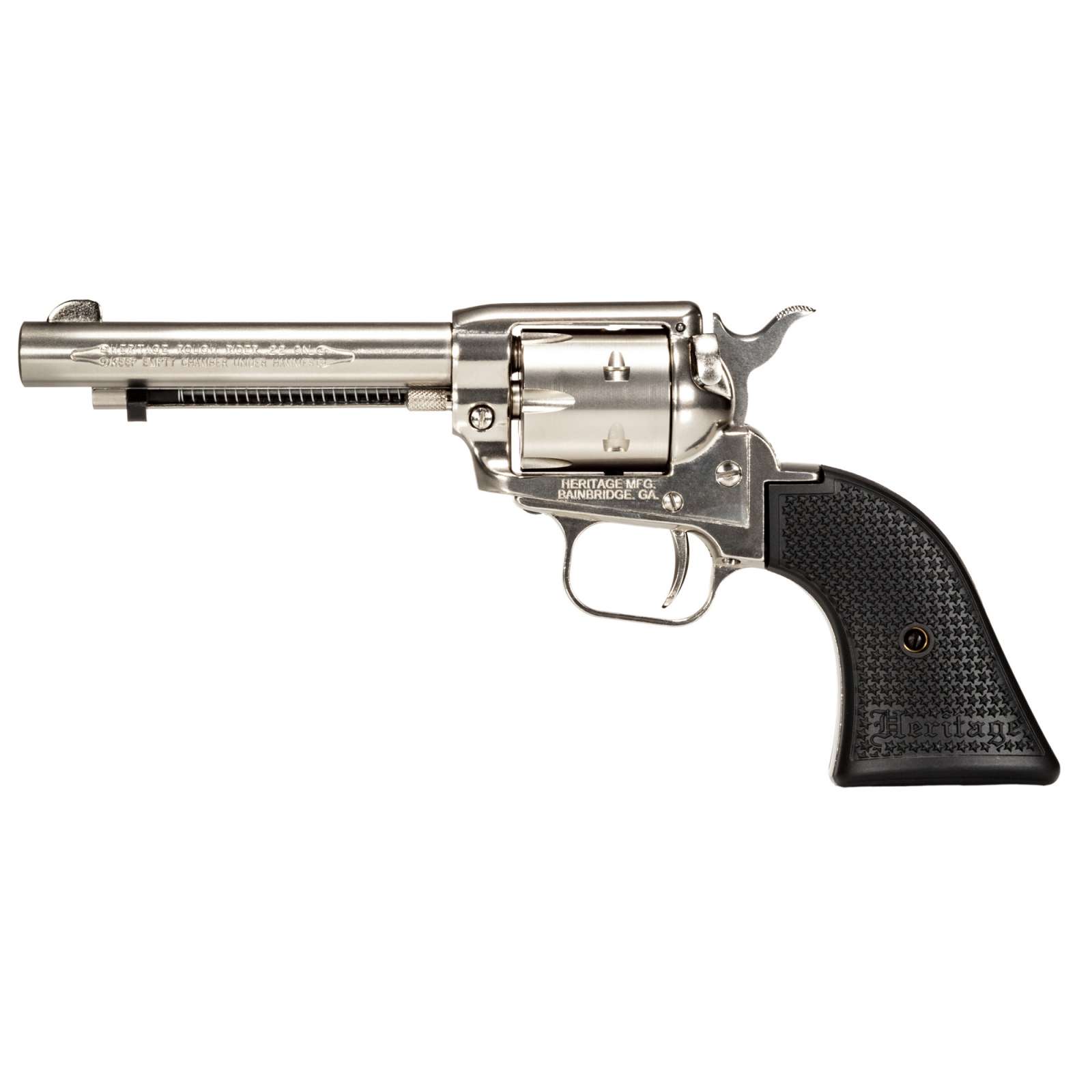 Heritage Rough Rider .22LR 6-ROUND Nickel 4.75 Barrel Revolver