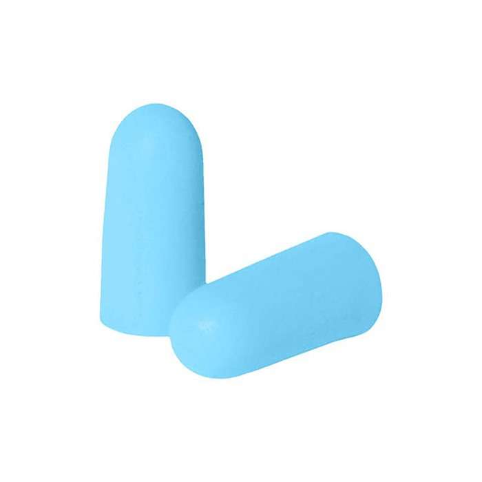 Radians Prohibitor Small Foam Ear Plugs 25 Pair Jar Aqua Blue