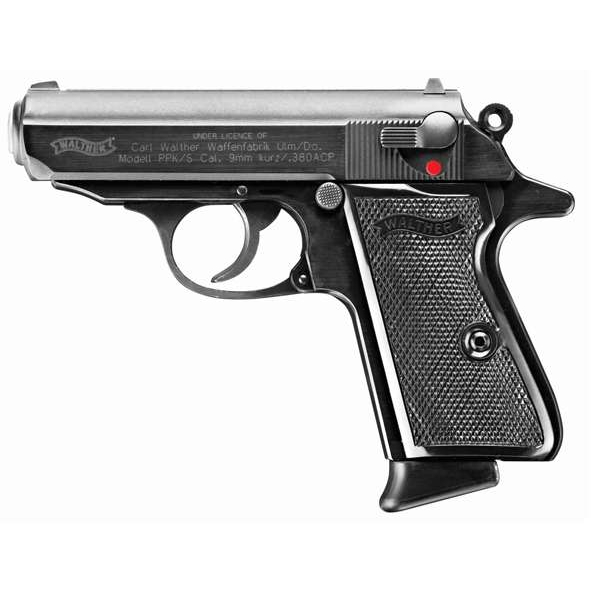 Walther Ppk/s .380 Acp 7+1 Black 3.3 Barrel
