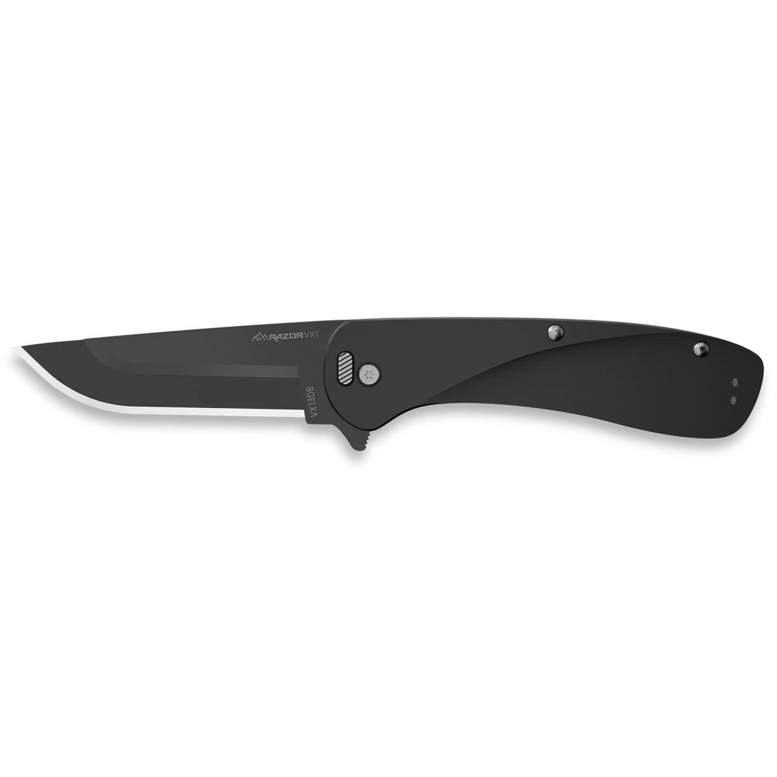 Outdoor Edge Razor VX1 Knife 3.0 Black Aluminum Spring Assist