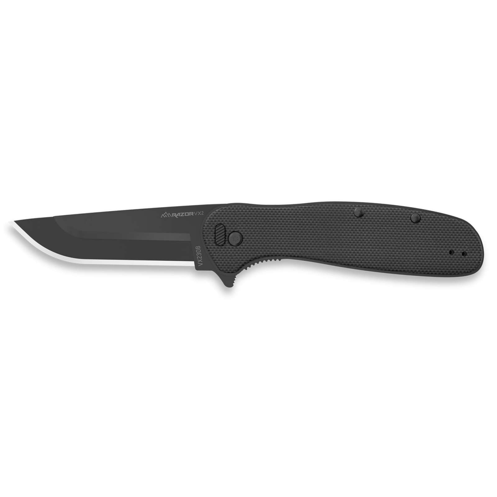Outdoor Edge Razor VX2 3 Folding Knife G10 Black Spring Assist
