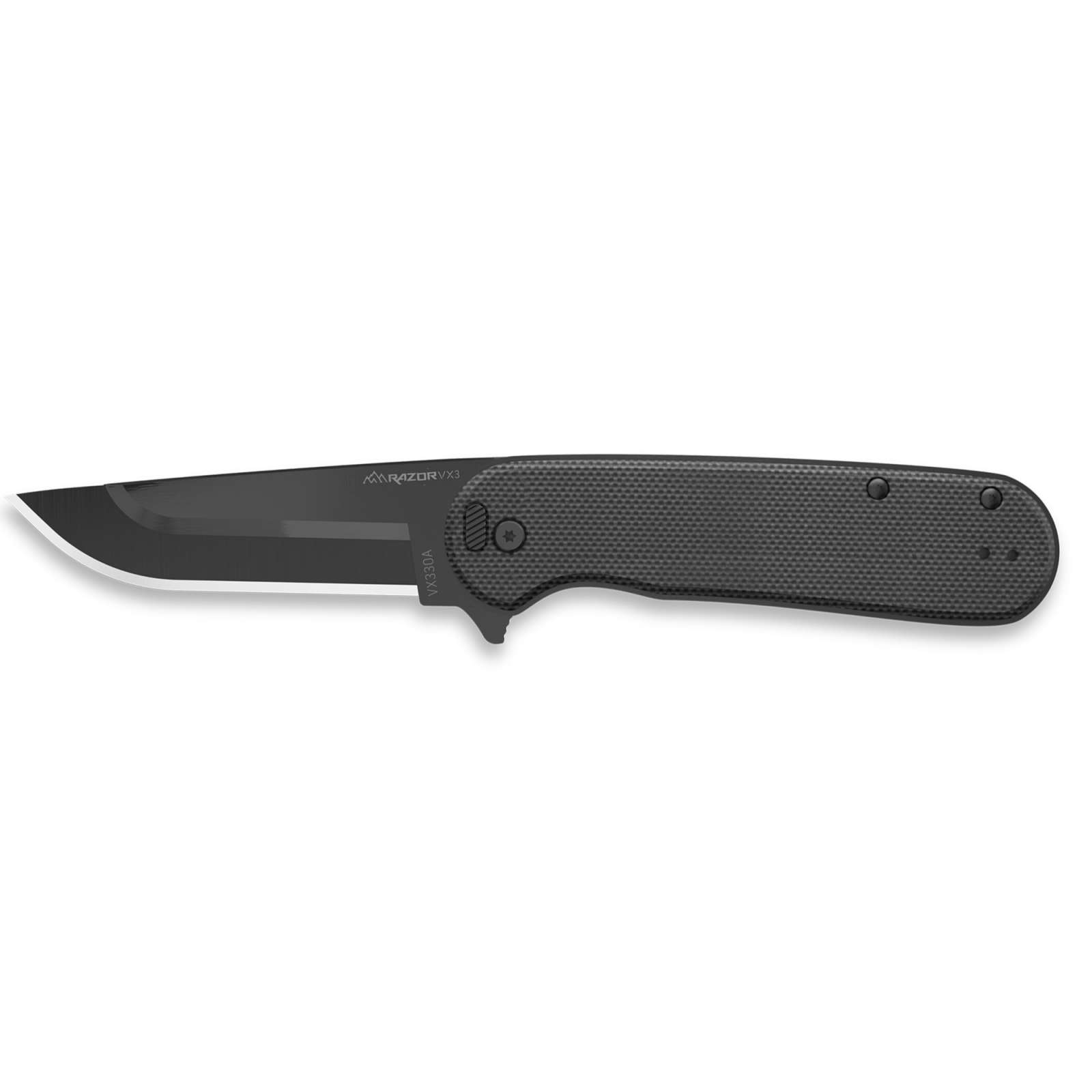 Outdoor Edge Razor VX3 3 Folding Knife Black G-10