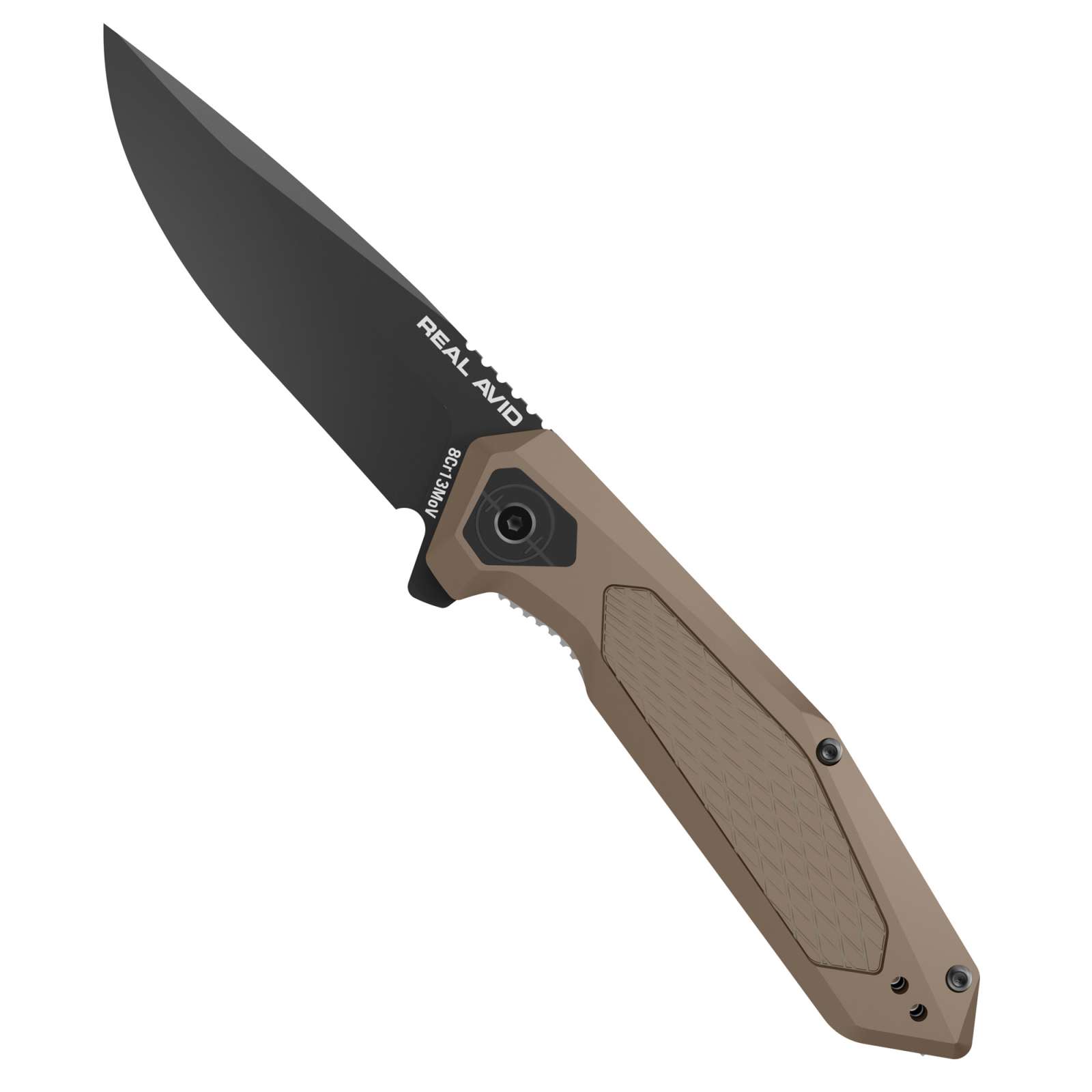 Real Avid RAV-3 Knife 3.25 Assisted Folding Tan