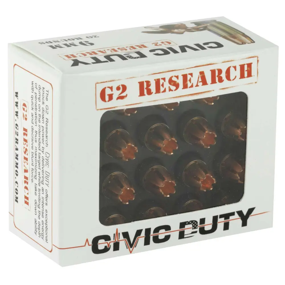G2 Research Civic Duty 9MM 20-RD Box