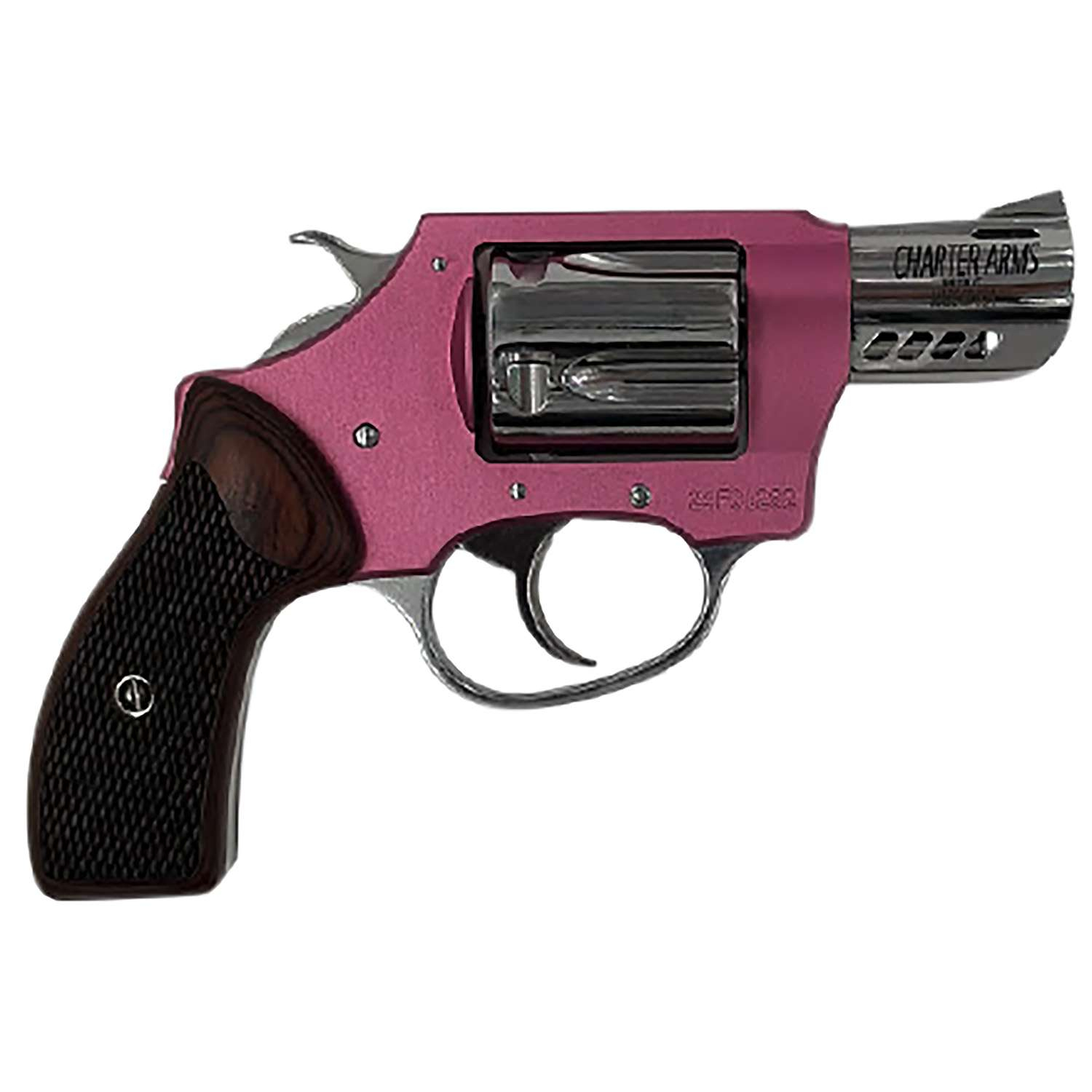 Charter Arms Coyote .380 Acp 5RD Revolver Pink 2 Ported Barrel