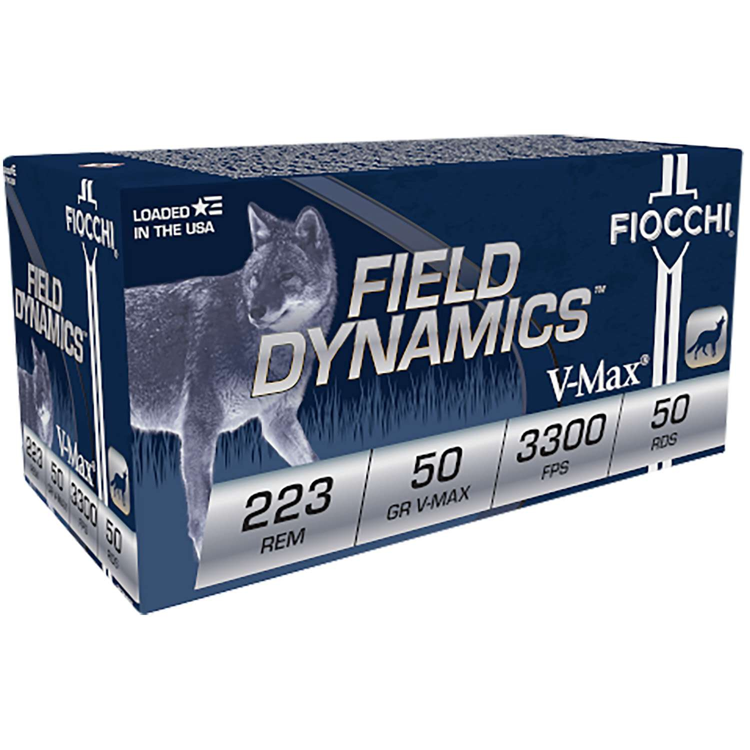 Fiocchi 223 Rem 50GR V-max 20 Rd / 10 Boxes Per Case