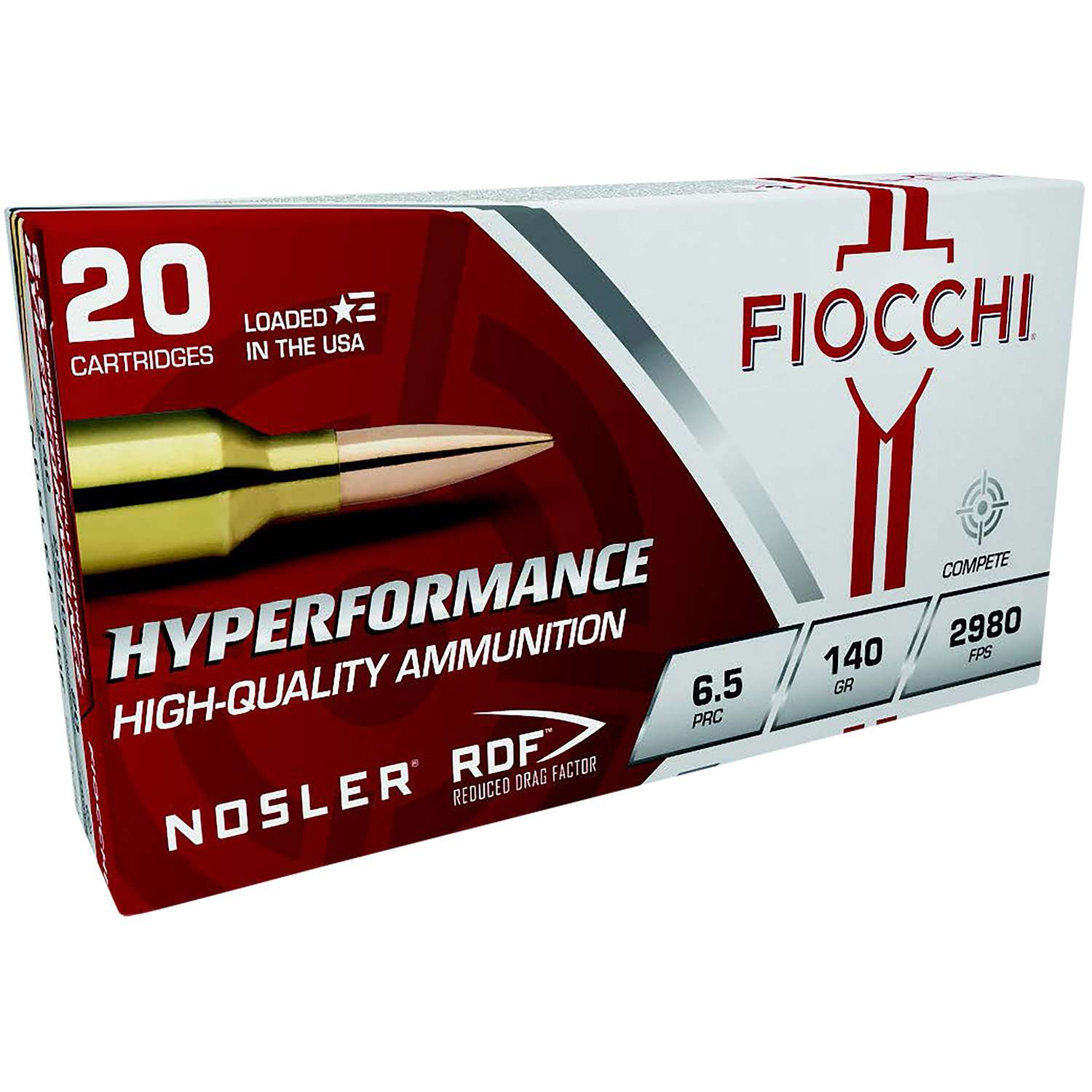 Fiocchi 6.5 Prc 140GR Nosler Rdf 20-RD
