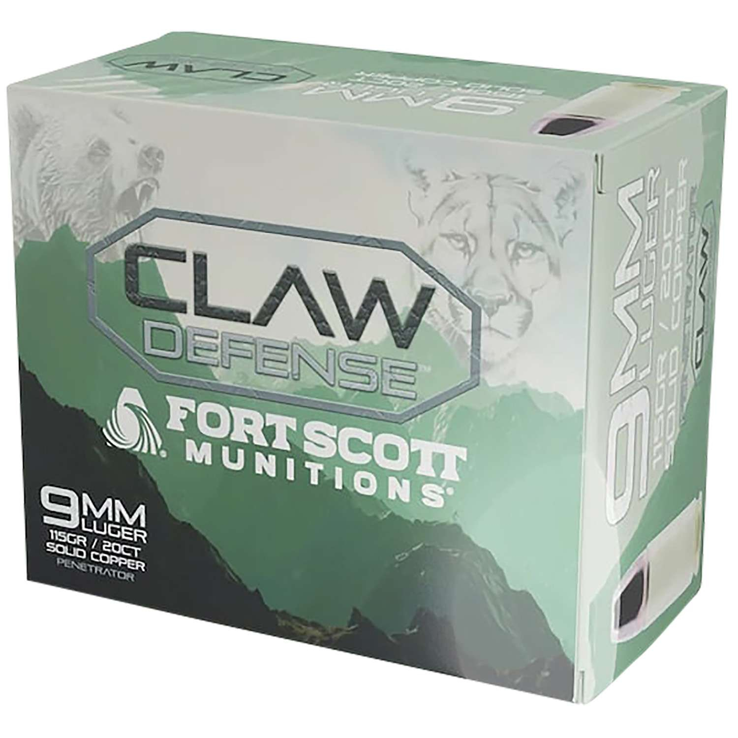 Fort Scott Munitions Claw Defense 9MM 115GR 20RD