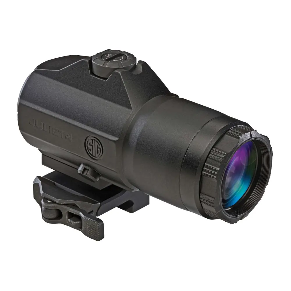 Sig Sauer JULIET4 4X24MM Magnifier With Powercam Qr Mount Black