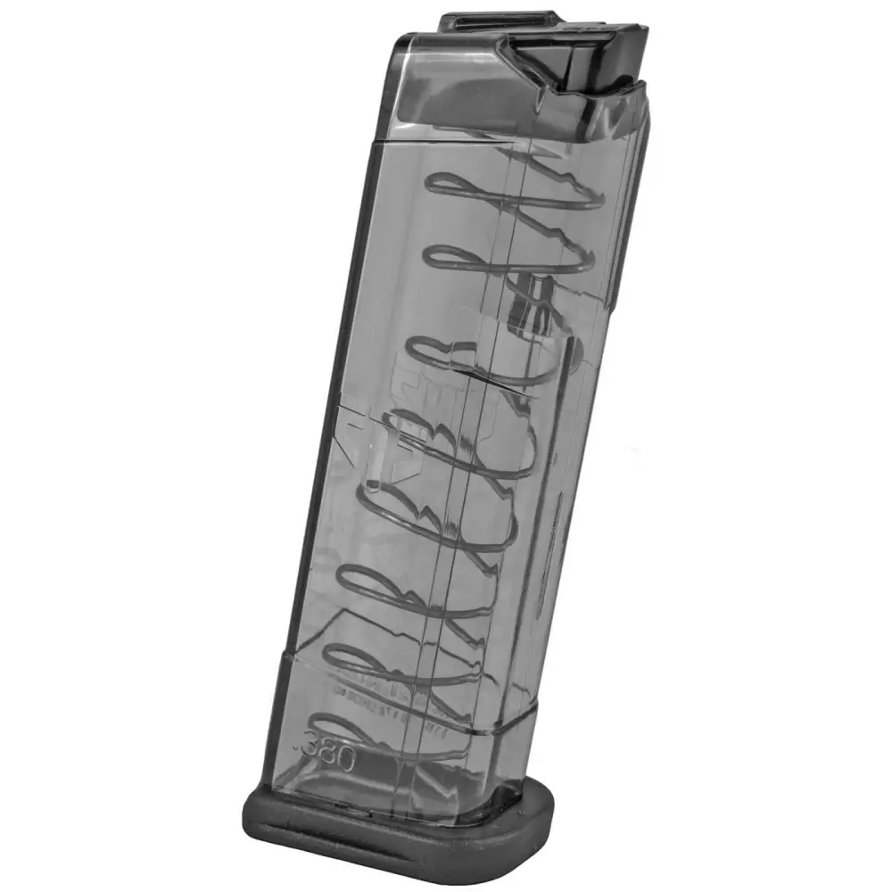 Elite Tactical Systems Glock 42 9RD 380 Acp Magazine Clear Smoke