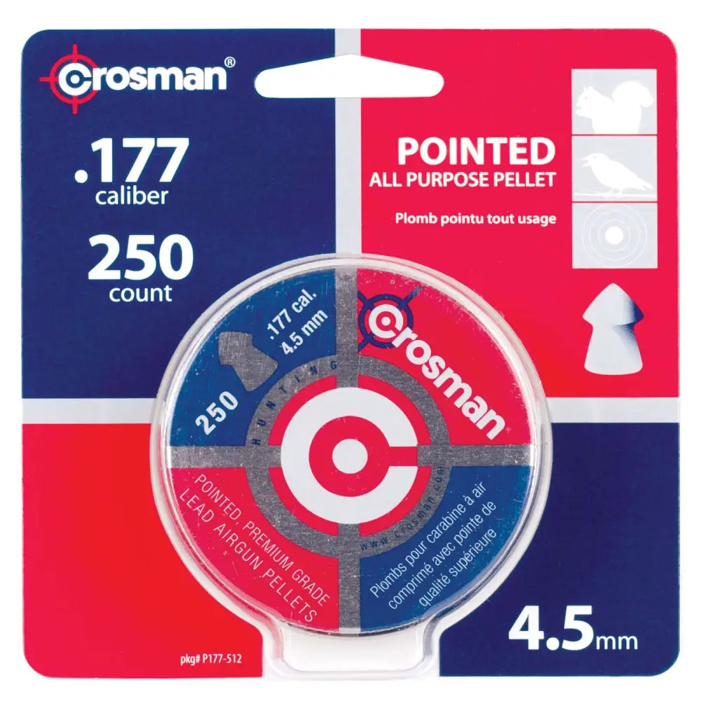 Crosman Pointed Pellet .177 Caliber 250 Count