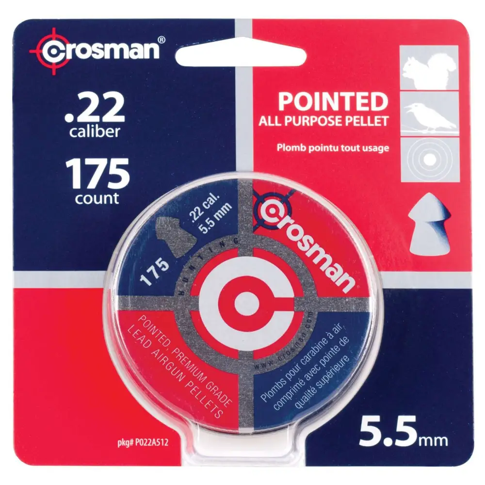 Crosman .22 Pointed Pellets 175 Count