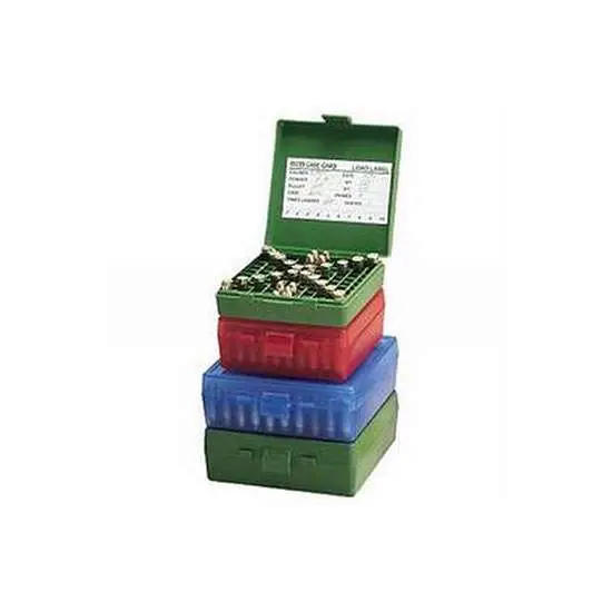 Mtm Case-gard P-100 Flip-top Ammo Box 38/357 100 Rounds Green