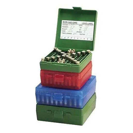 Mtm Case Guard Flip-top Ammo Box 9MM/.380 100RD Green