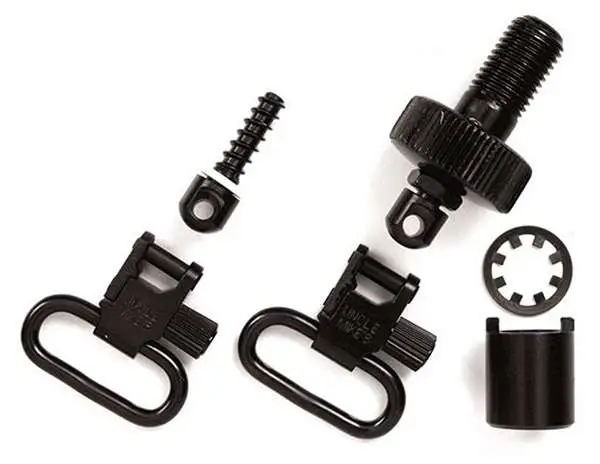 Uncle Mikes Qd Mag Cap Swivel Set for Mossberg 500 - 1