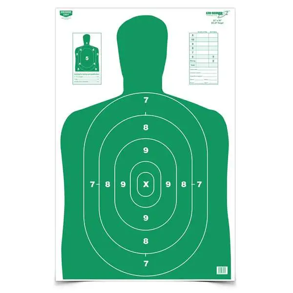 Birchwood Casey Eze-scorer 23X35 Green Paper Target - 5 Pack