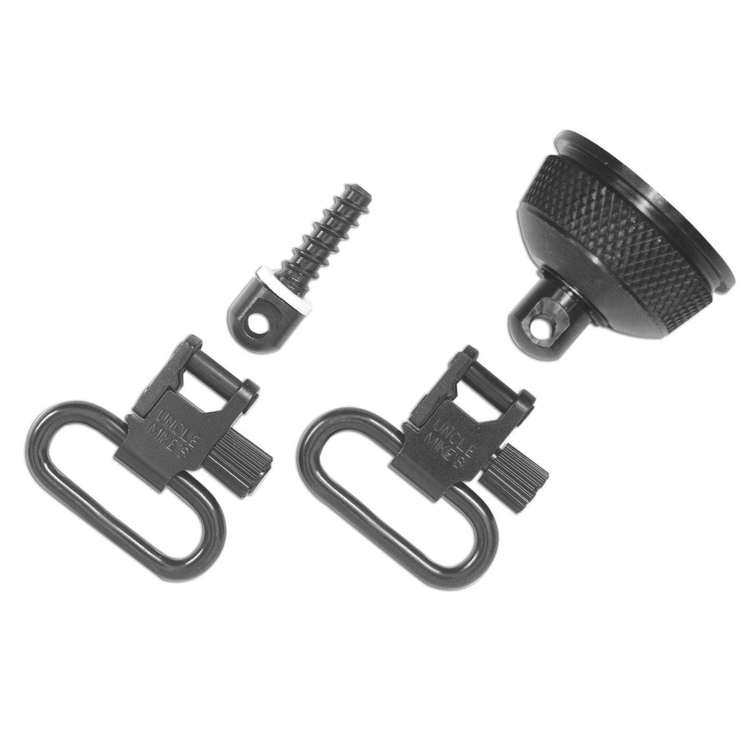 Uncle Mikes Qd Mag Cap & Swivel Set 12G for Remington 870