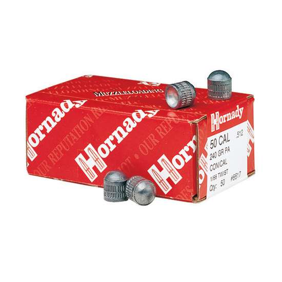 Hornady 50 Cal 240 Gr Conical Muzzleloading Bullets 50/BOX