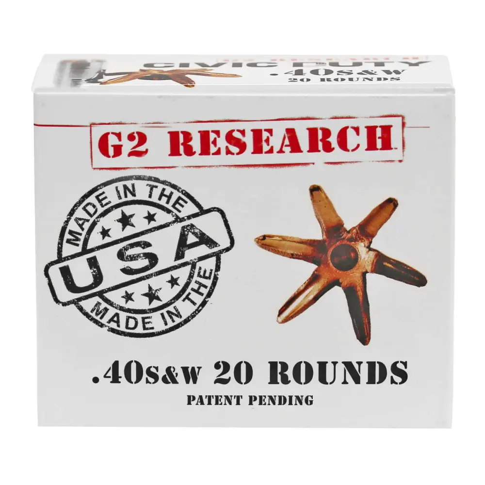 G2 Research Civic Duty .40 S&w 122GR 20-ROUND Box
