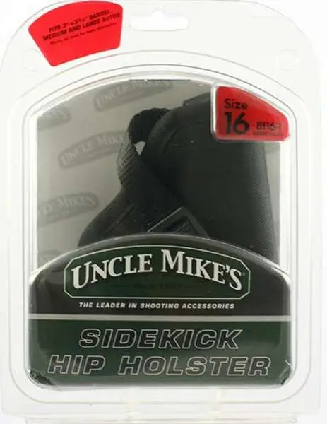 Uncle Mikes Hip Holster Size 16 Right Hand Black