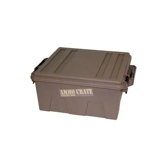 Mtm Ammo Crate Utility Box 14L X 13.5W X 7.25H Dark Earth