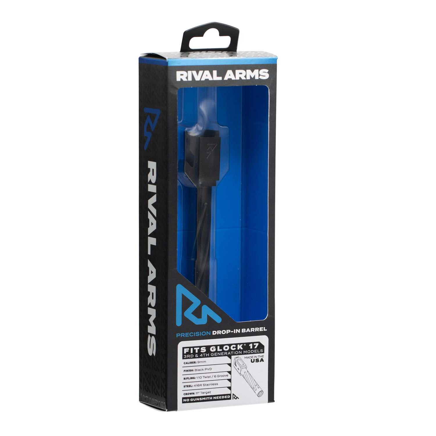 Rival Arms Precision Drop-in Barrel for Glock 17 Gen 3/4 9MM