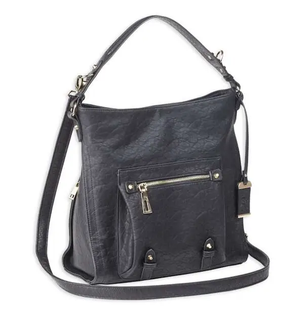 Bulldog Hobo Anna Purse Holster Black Leather