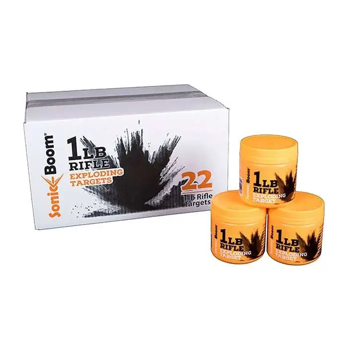 Sonic Boom 1 Lb Exploding Rifle Target - 22 Pack