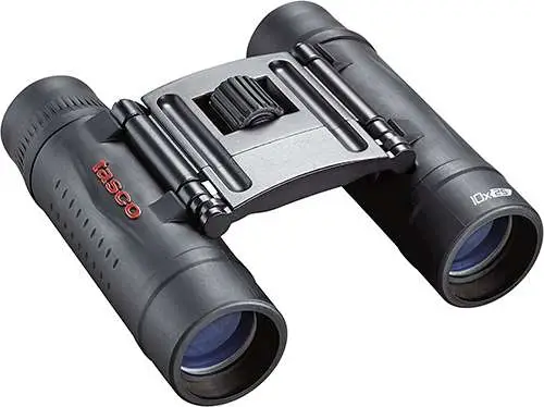 Tasco Binocular Essentials 10X25 Roof Prism Compact Black