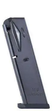 Mec-gar Magazine Beretta 92 9MM 10RD Blued Steel - Image 2