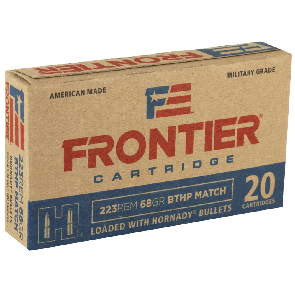 Hornady Frontier 223 Rem 68GR Bthp Match 20RD