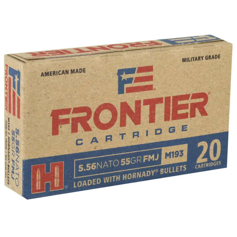 Hornady Frontier 5.56 Nato 55GR Fmj 20 Rounds