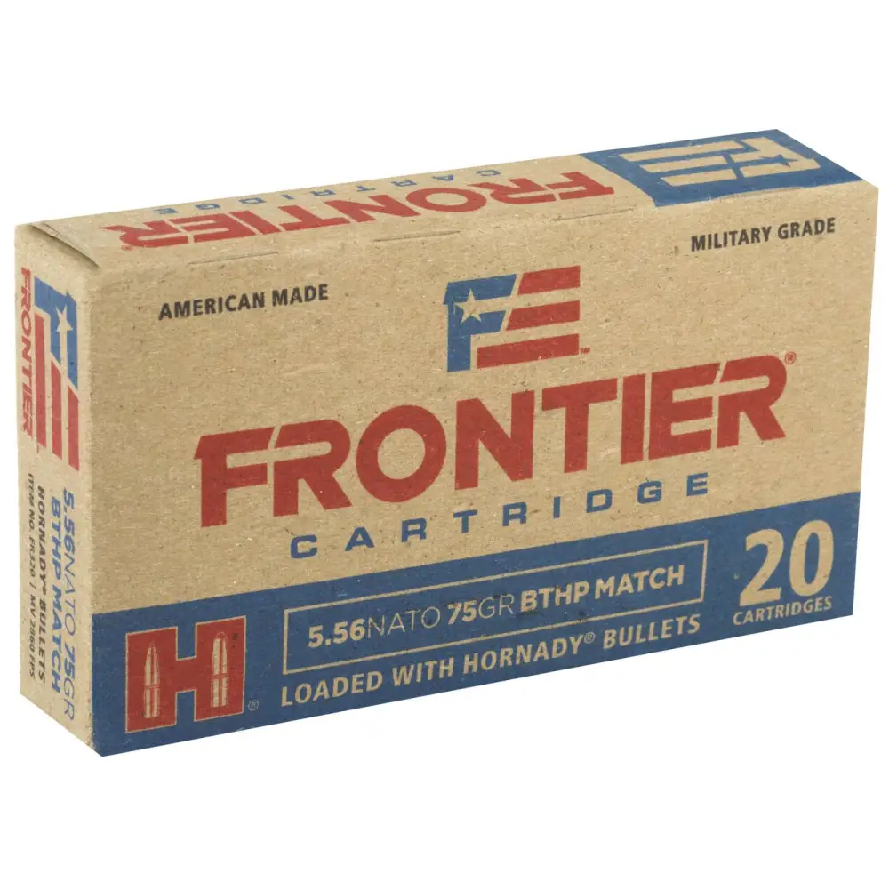 Hornady Frontier 5.56 Nato 75GR Bthp Match 20RD