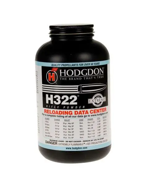 Hodgdon H322 Rifle Powder 1LB Can 10 Per Case
