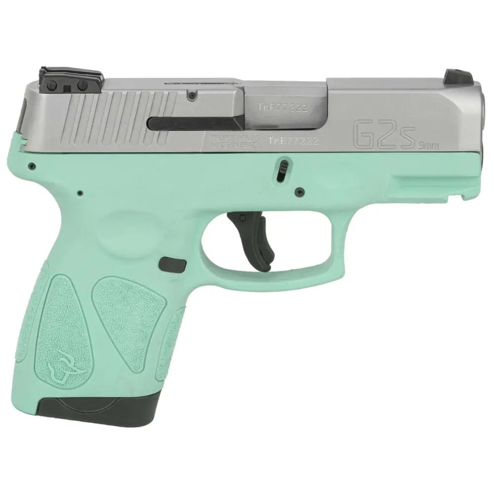 Taurus G2S 9MM 7+1 Cyan Stainless 3.26 Pistol