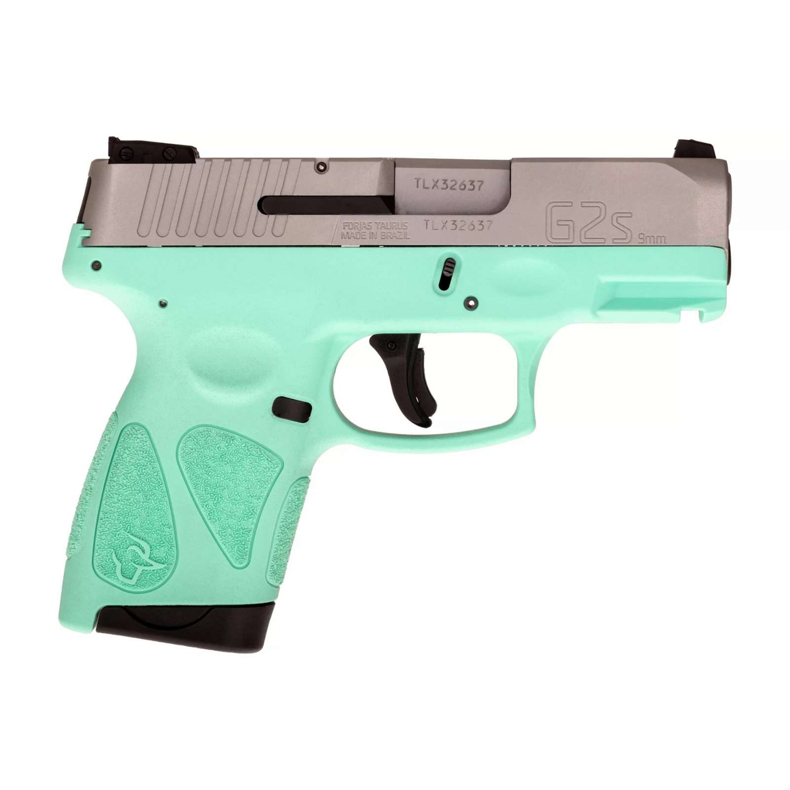 Taurus G2S 9MM 7+1 Cyan Stainless 3.26 Pistol