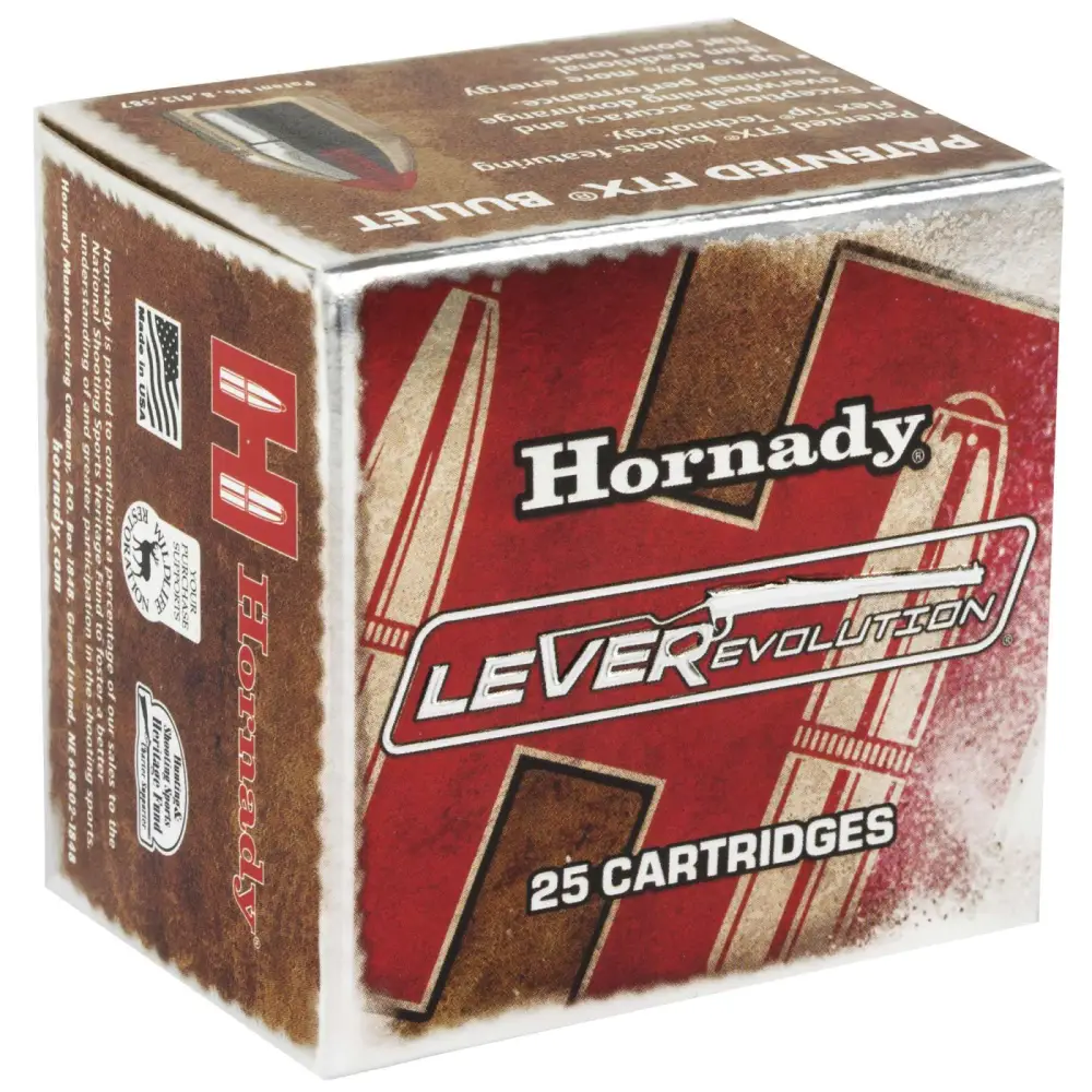 Hornady Leverevolution 357 Mag 140GR Ftx 25RD 10 Box Case