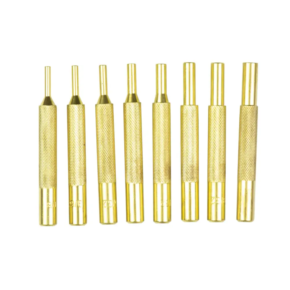 Wheeler 8-PIECE Brass Punch Set With Storage Pouch