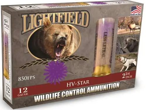 Lightfield 12GA 2.75 in Less Lethal Hv Rubber Star Slug 5RD 10 Box Case