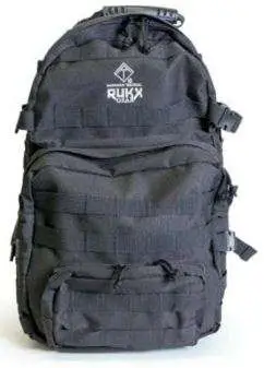 Rukx Gear Tactical 3 Day Backpack Black