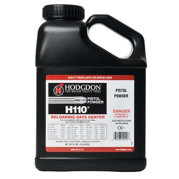Hodgdon H110 Spherical Handgun Powder 8-LB Can