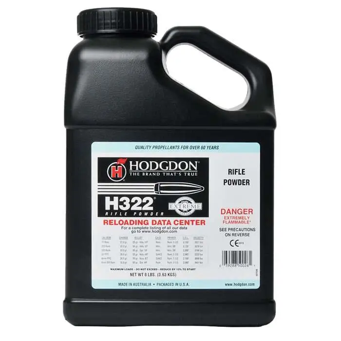Hodgdon Rifle Powder H322 8-LB Keg