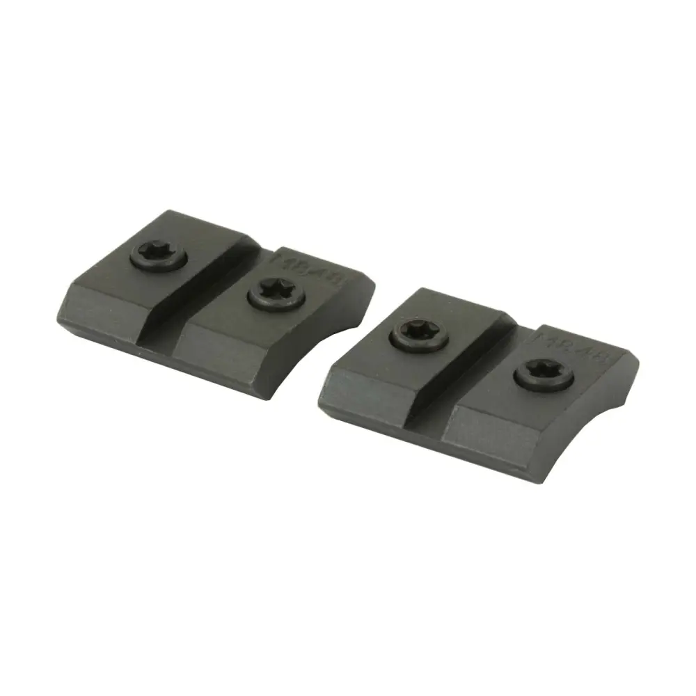 Warne Maxima 2 Piece Steel Base for Browning Bar Matte Black