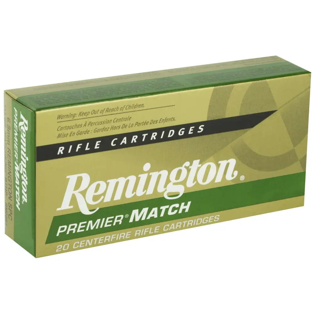 Remington Premier Match 6.8MM Rem Spc 115GR Bthp Ammo 20RD