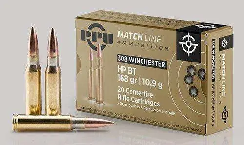 Ppu Match 308 Win 168GR Hpbt 20RD Box
