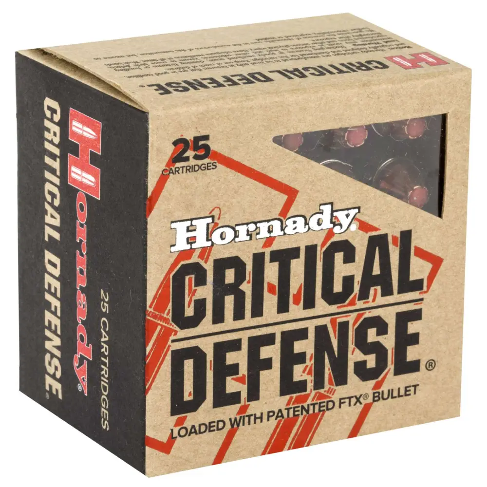 Hornady Critical Defense 38 Special 110GR Flex Tip 25RD Box