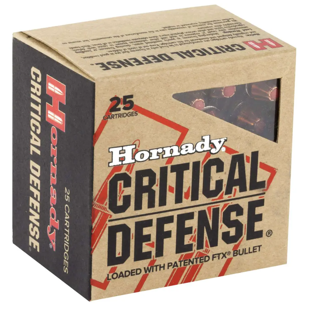 Hornady Critical Defense 38 Special +p 110GR Ftx 25RD