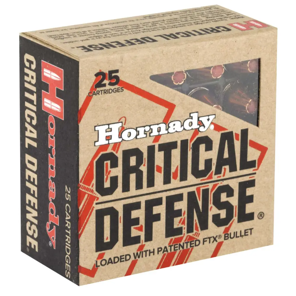 Hornady Critical Defense 9MM 115GR Flex Tip 25RD